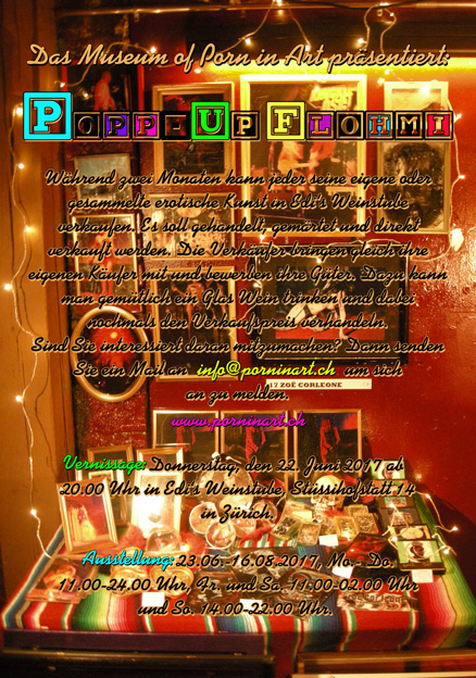 Popp Up Flohmi – Verkaufe deine  erotische Kunst