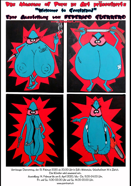 “Welcome to Genitaland” eine Ausstellung von FEDERICO GUERRERO
